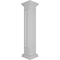 Ekena Millwork 8"W x 48"H Straight Newel Post with Panel, Flat Capital & Base Trim (Installation kit included) NWL08X48SPF0B0 - alternate 8